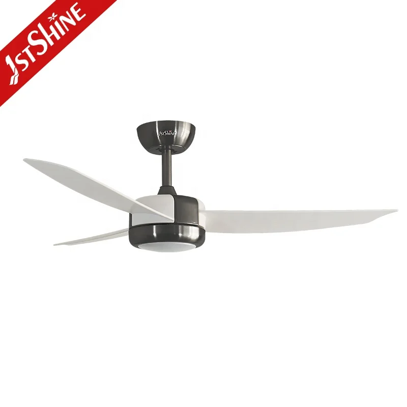 1stshine LED ceiling fan factory high RPM 6 speeds remote control 48 inches rustic ceiling fan light