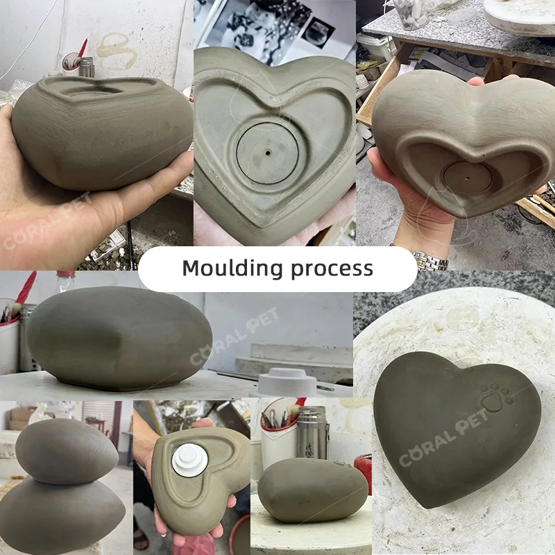 heart urn pet cremation ashes ceramic heart shaped urn white  paw print heart pet urn