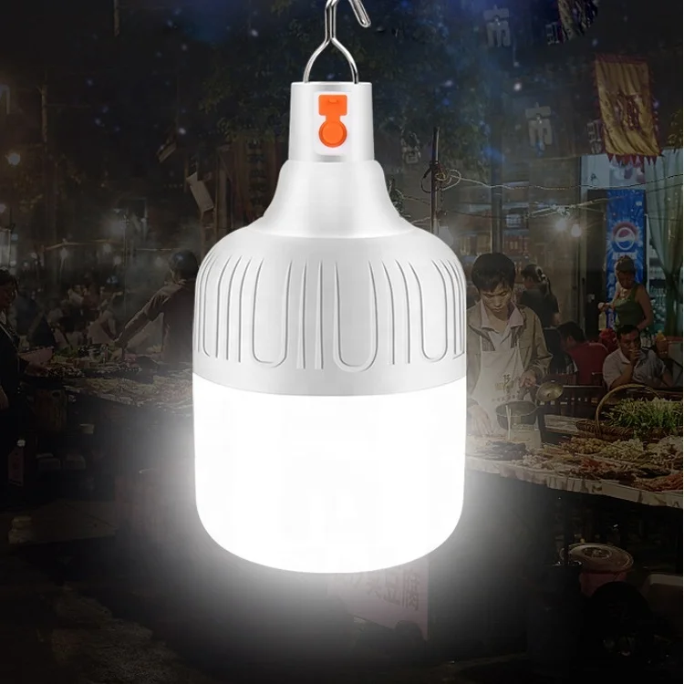 
Factory Supply Cheap Plastic Outdoor led light bulbs Multi-functional Rechargeable led bulb lights 