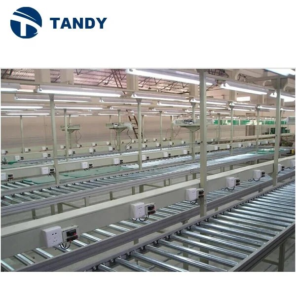 Stainless Steel Profile Food Packing Carton Transport Gravity Motorized Roller Conveyor System