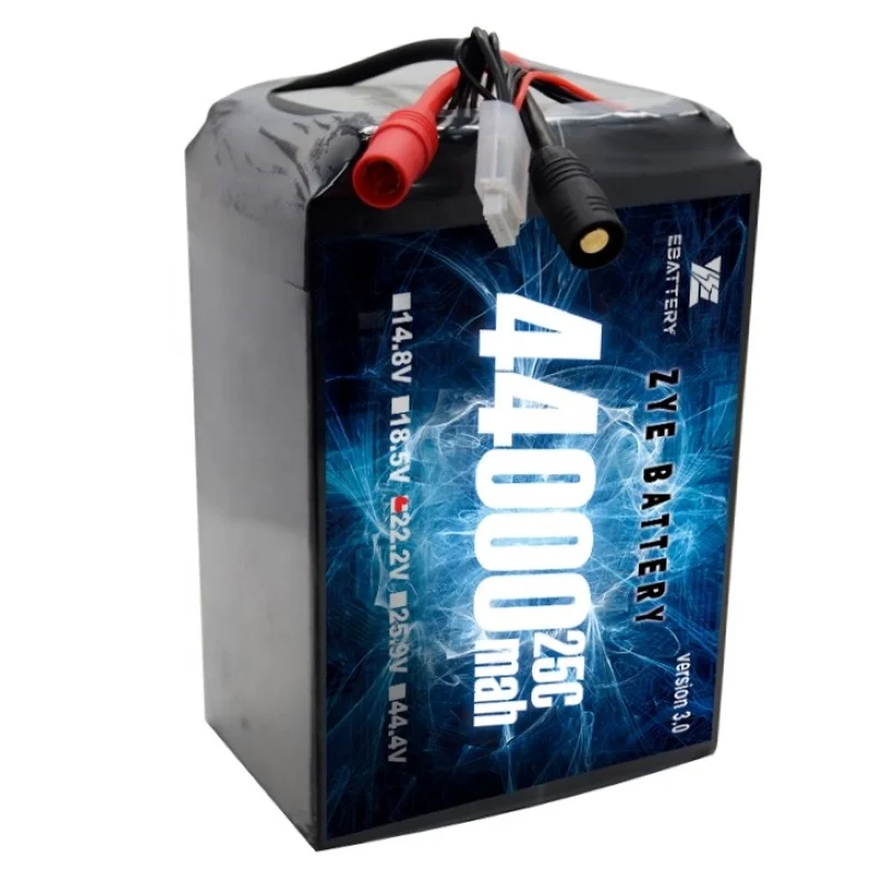 Direct sale manufacturer LIPO battery 44000mah smart 44Ah 6s 12S 44.4V agricultural sprayer Drone UAV