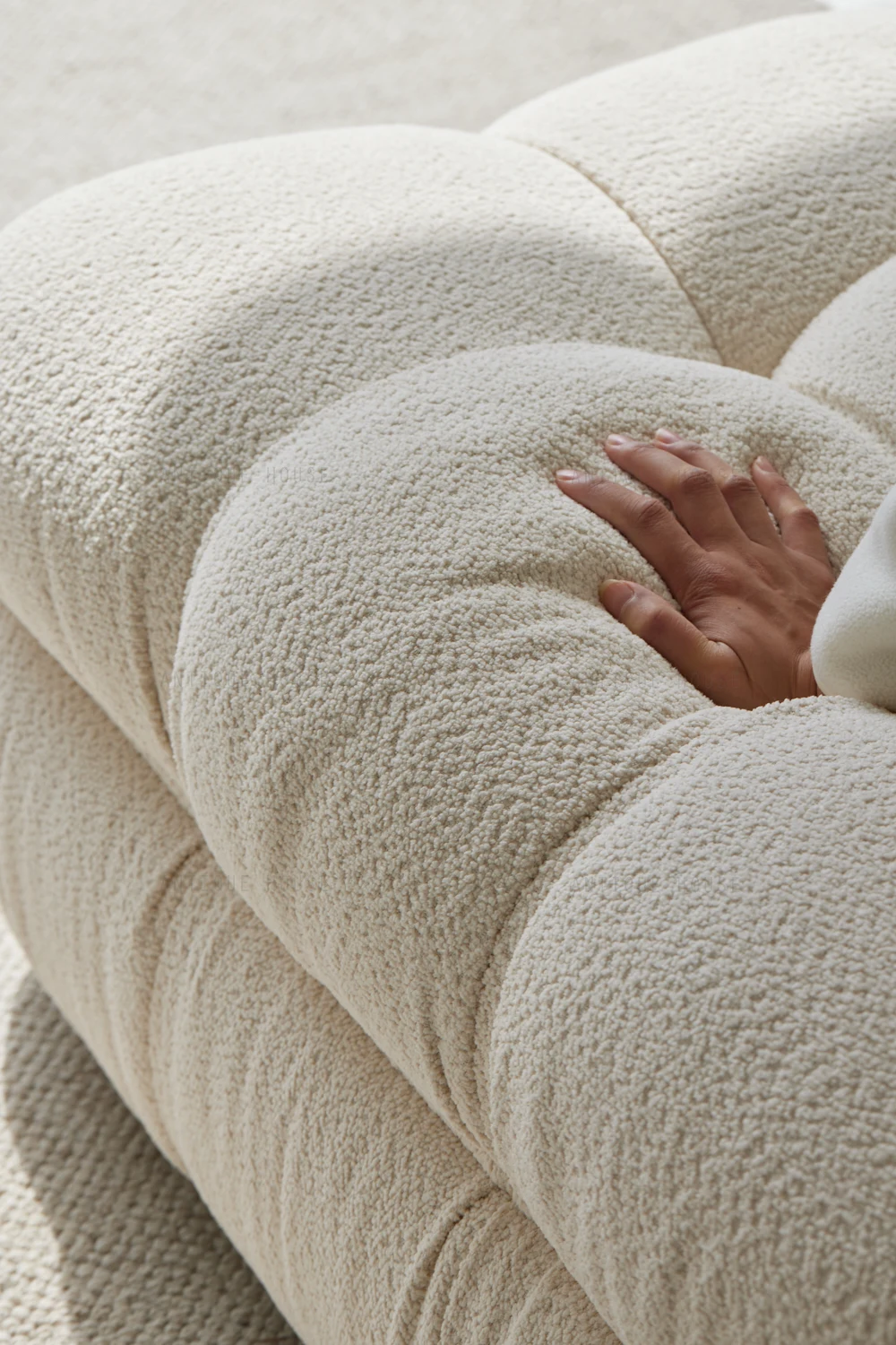 New French japandi living room furniture modern sectional sleeper live sofa set nordic designer cloud modular sofa and couch