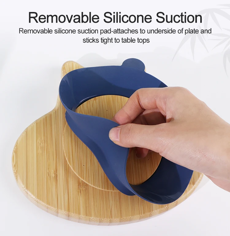 Детская деревянная тарелка для