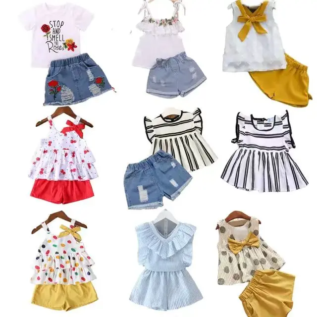 China Wholesale Market Korean Kids Wear Summer Teen Girl Clothing Set