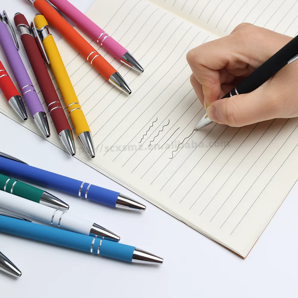 Wholesale Rubber Metal Touch Screen Stylus Pen Promotional Ball Pen With Custom Logo Pen