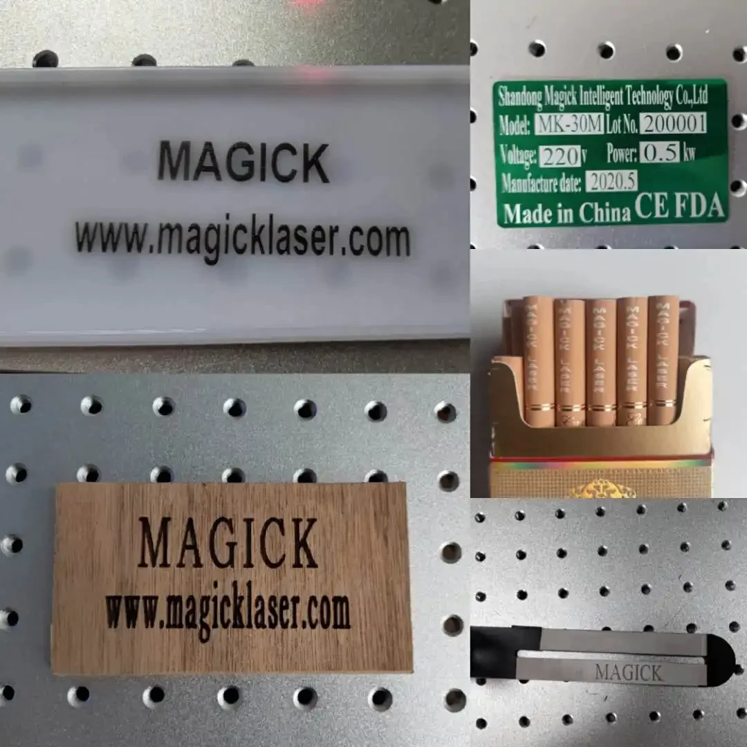 MKLASER 30 Вт небольшой мини портативный волоконно-лазерный металлический волоконный лазерный маркировочный станок
