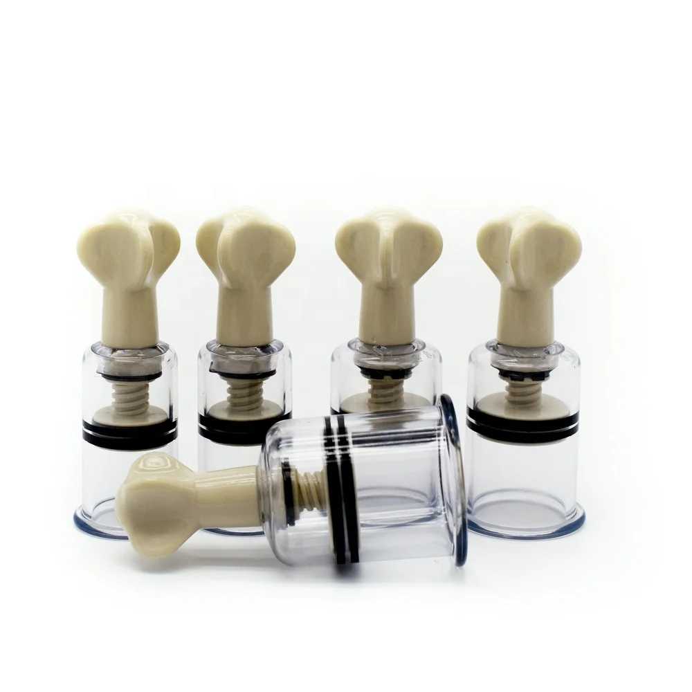 5 Size Rotating Handle Vacuum Body Massage Cans Suction Enhancer Anti Cellulite Acupuncture Vacuum Cupping Cups Nipple Enlarger