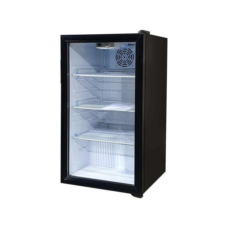 MEISDA SC98 Single-Temperature Commercial Counter Table R600A Refrigerant Beer Bottle Glass Door Display Fridge for Businesses
