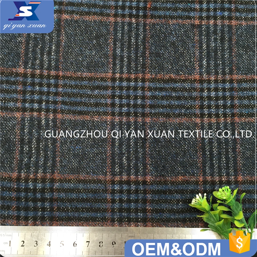 Оптовая продажа, 10% шерсть, 90% полиэстер, составной клетчатый дизайн, текстурированный костюм, мужской костюм, Блейзер, ткань для зимы