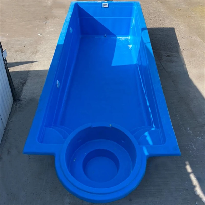 Outdoor custom fiberglass large big size family swim spa pool design frp prefab luxury inground swimming