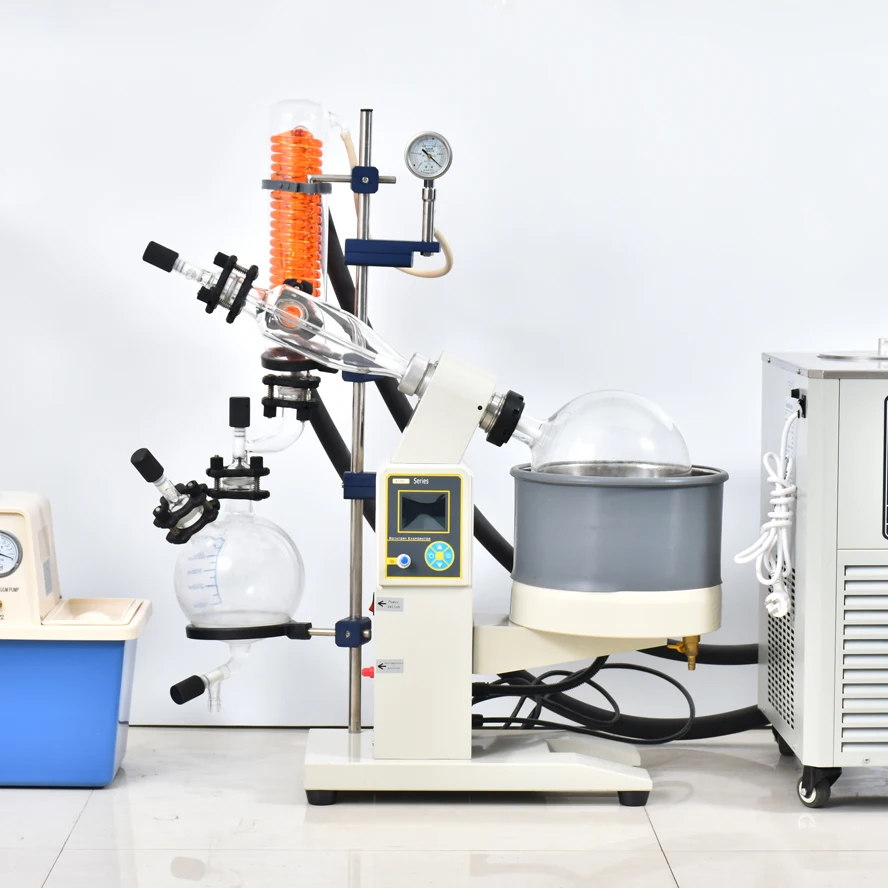 Lab Used China Rotary Evaporator 5 Liter Rotary Evaporator Glassware 5L Oil Extraction Evaporator R1005