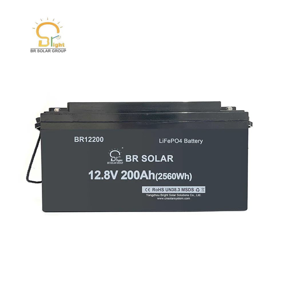 BR solar batterie solaire lithium 200ah 12v 12.8v  lithium phosphate battery for solar home system