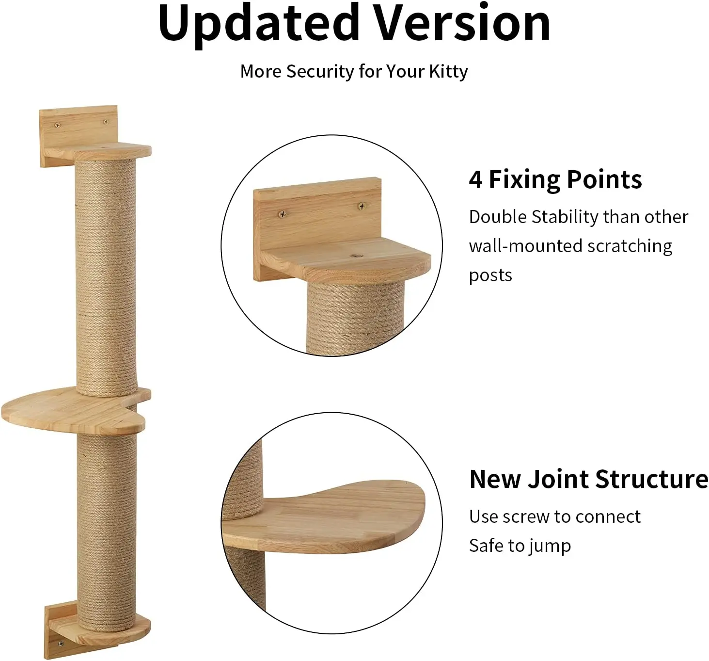 Sisal Big Cat Scratch Post with Pedal for Cat Trees & Scratchers for Big Cats Top Seller