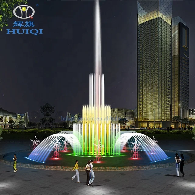 
HUIQI Customized Unique Water Dancing Music Fountain Drawing Decorative Outdoor Garden 