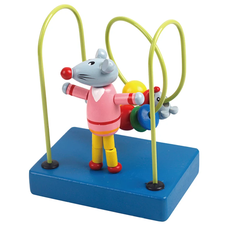 Beads Maze Roller Coaster Activity Cube Toy Professional Design Wooden for Early Educational Children Training