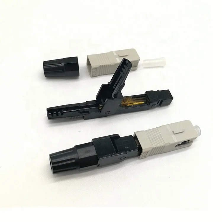 Drop Cable FTTH Fiber Optic Tool Kit Installing Optical Fiber Fast Connector