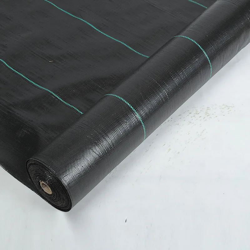 Custom-Size PP Woven Membrane PE Ground Cover Mesh Weed Mat Roll Anti-Grass Control Cloth for Garden Supplies Mulch Film