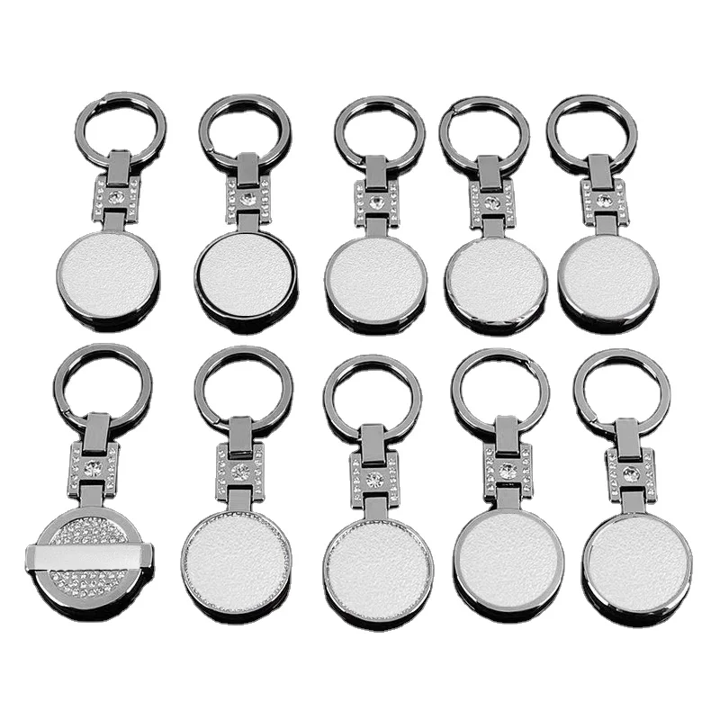 Wholesale Stock Zinc Alloy Diamonds Metal Auto Car Keychains