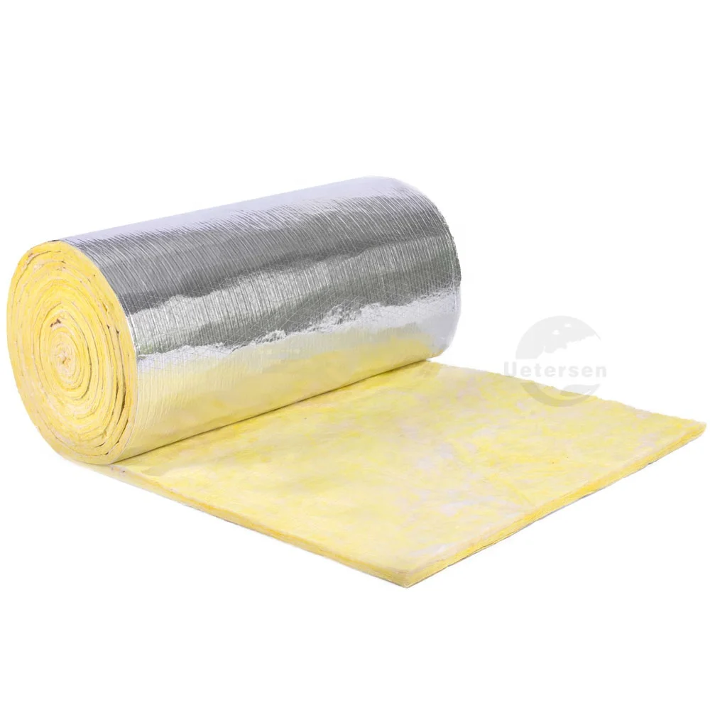 high thermal resistance glass wool blanket for metal building roofing