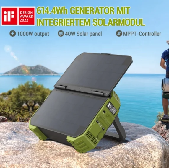 Портативная электростанция LiFePO4 1000 Вт чемодан Power bank AC/DC розетки солнечной батареи генератор для наружного кемпинга RV путешествия