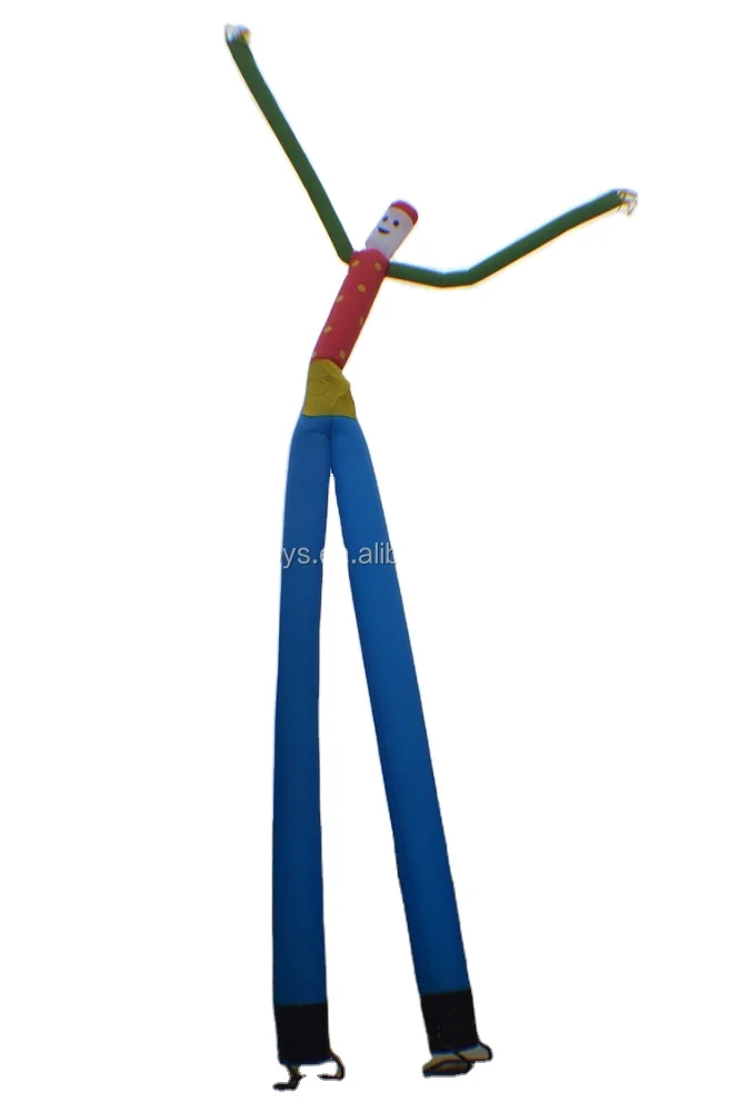 Factory lower price 6m hight inflatable mini sky dancer,rainbow air dancer