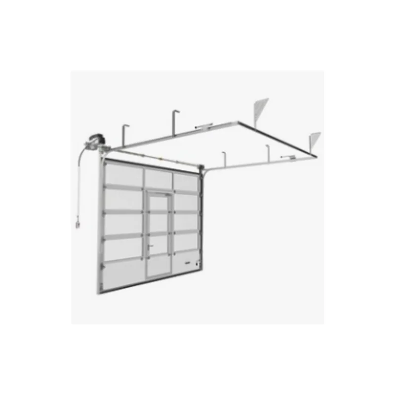 Full View American Residential Section Modern  Electric Automatic Panel Aluminum Glass Motor Garage Door