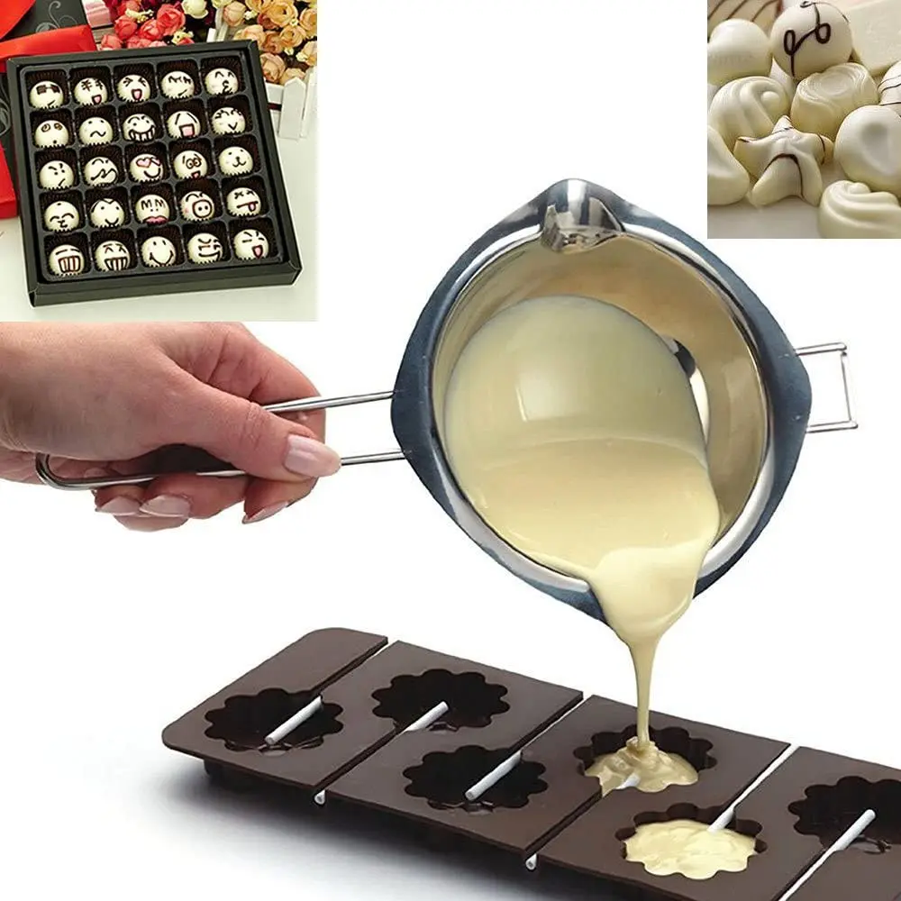 Stainless Steel Double Boiler Pot for Melting Chocolate, Candy and Candle Making