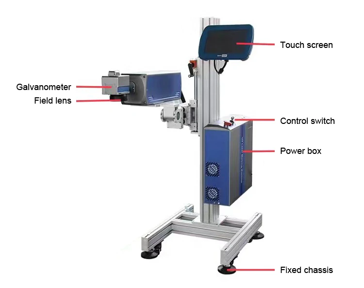 Oscarlaser Online Flying Uv Laser Marking Machine for Silicon Wafer Plasma Screen and LED Liquid Crystal Glass