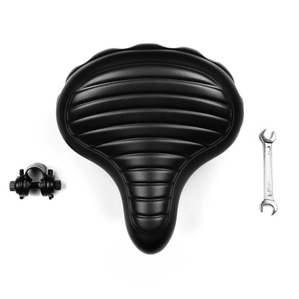 INBIKE Soft Wide Bicycle Saddle Comfortable Bike Seat Vintage Cycling Parts Accessories Waterproof Bicycle PU Saddle Pad