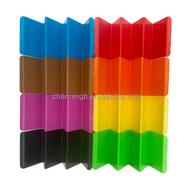 PP Colorful Microwave Safe Dishwasher Plastic Hard Sturdy Premium Large Tray Plates Taco Holder Stands