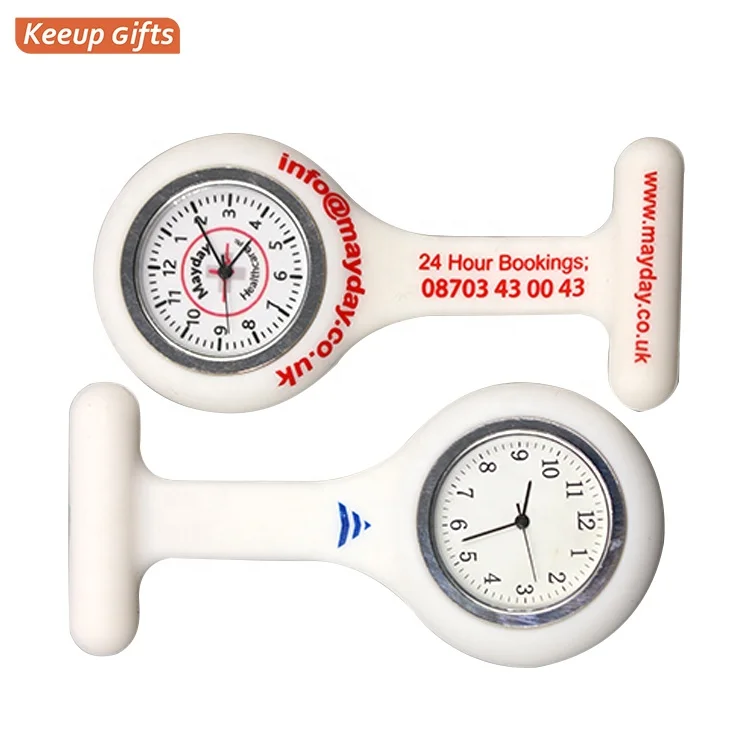 Женские Дамы Персонализированные oem Китай белая Милая брошь на заказ грудь медсестры часы карманные