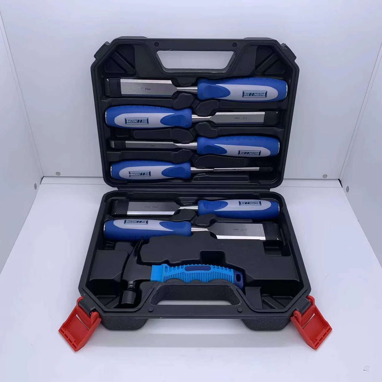 Wholesale High Quality 7pcs Woodworking Tools Mini Claw Hammer 60 Crv Wood Chisel Set