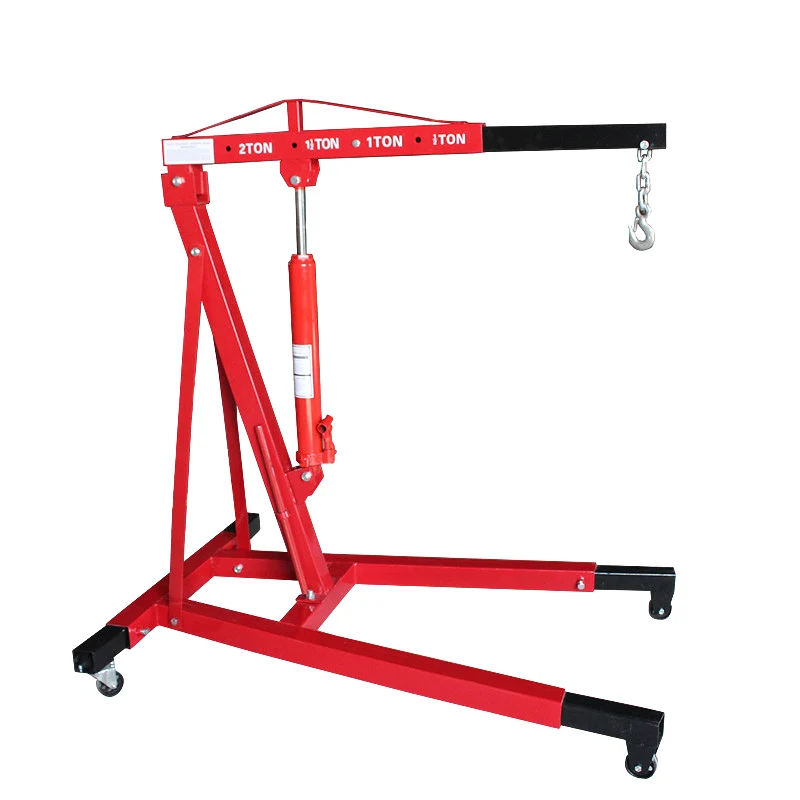 1 ton 2 ton Engine Crane Lifting Tools Car Shop Crane Portable Vehicle Engine Hoist