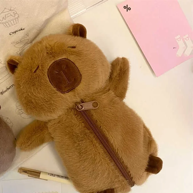Лидер продаж сумка Capybara плюшевая капибара игрушки для животных пенал хранения декоративных ручек детские