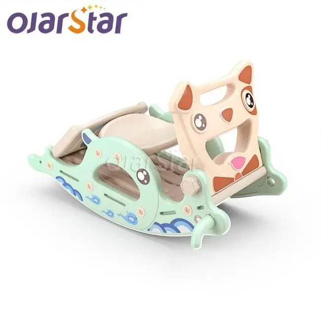 
 Многофункциональная пластиковая детская лошадка-качалка горка для дома детские игрушки для интеллектуального развития  