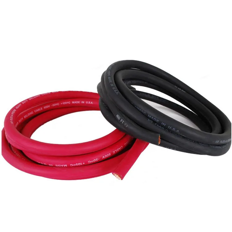 Custom Super flexible 100% pure copper conductor RUBBER or PVC sheath H01N2-D H01N2-E YH welding cable