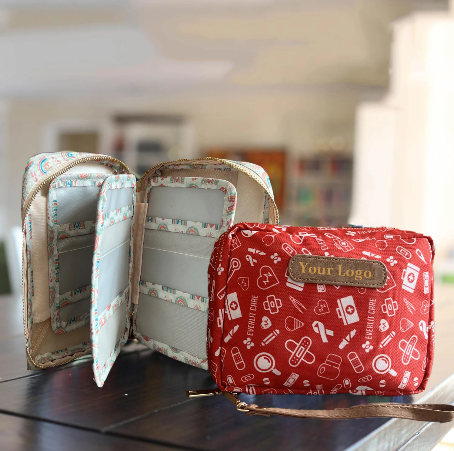 Small Travel Mini First Aid Kit Kids child emergency bag for Purse Diaper Bag Backpack with Latex-Free Bandages TSA-Approved