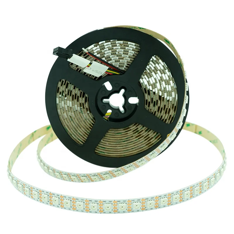 Conspower Addressable LED Strip Magic LED Strip 96 LEDS/M Bulit-in IC APA102 5050 RGB 5V 12mm PCB