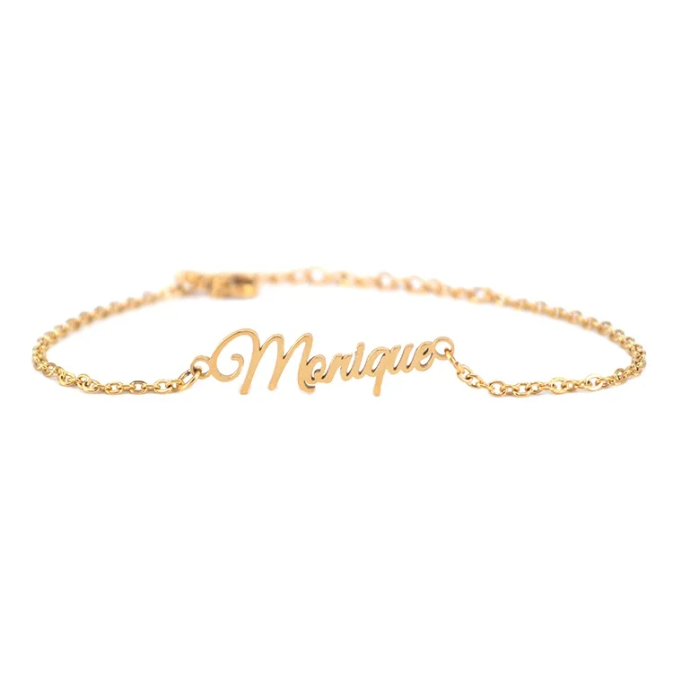 Wholesale Unisex Customised Name Plate Stainless Steel Personalised Costume Jewelry Wholesale Name Plates