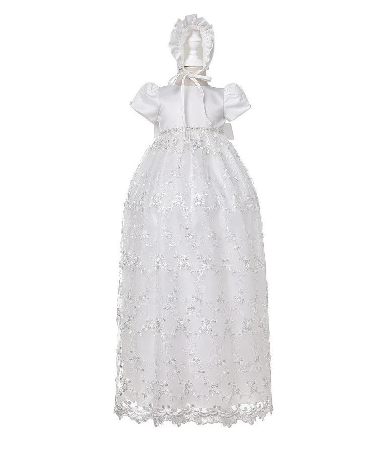HYD111 Baby Girl Dress Baptism Dresses for Girls 1st year birthday party wedding Christening baby long dress