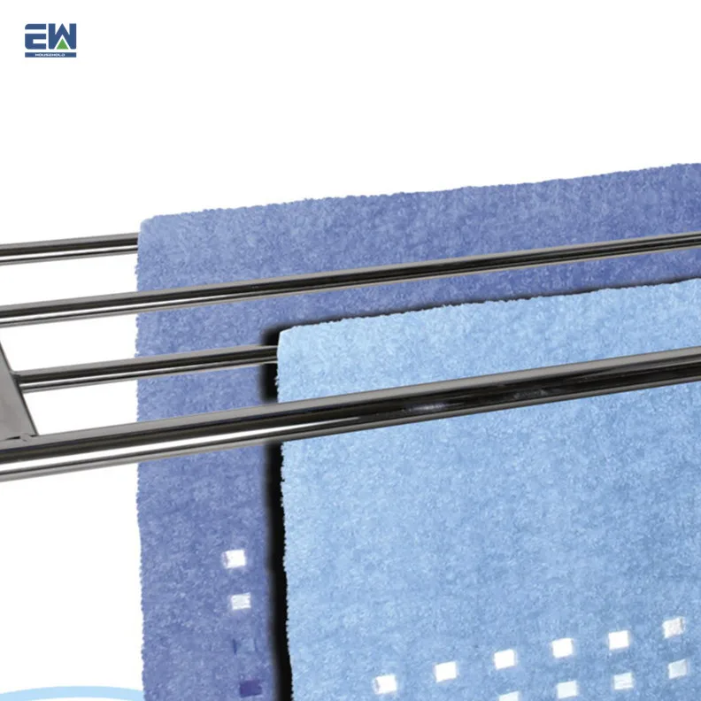 Bathroom Accessories Holder Wall Mounted Stainless Steel Towel Racks Bath Towel Rack