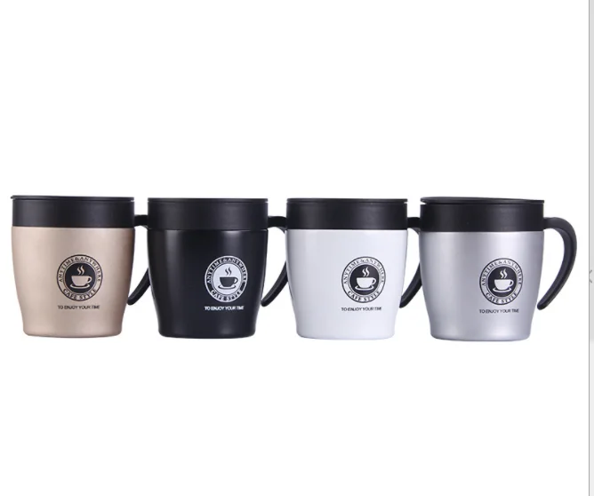 Стакан для вина из нержавеющей стали с двойной стенкой 12 унций ложкой и различными