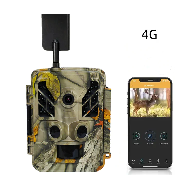 OEM Cellular Trail Camera Nationwide 4G LTE HD Video-Audio Built in Memory Card Cloud Storage for Property Security