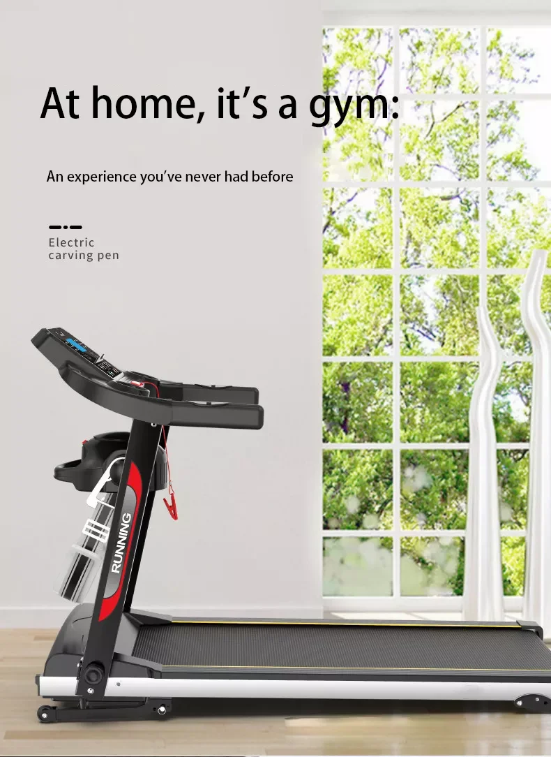 Fitness gym equipment home fitness electric treadmill with spare parts