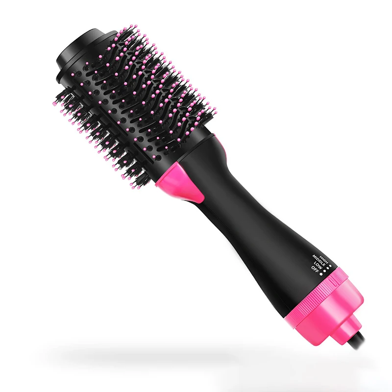Warehouse Drop shipping 1000w Hot Air Blow Dryer Brush Professional Straightener Comb Electric Blow Dryer For Styling And Drying