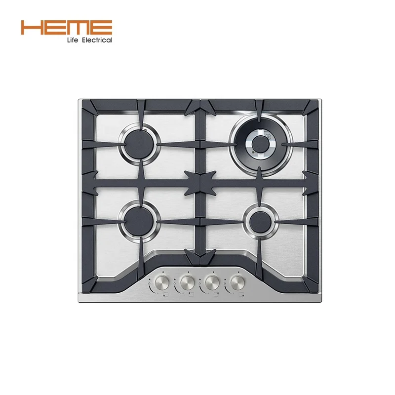 Professional Built-in Gas Cooker Manufacturer 304 Stainless Steel Four burner Gas Cooktop With Sabaf