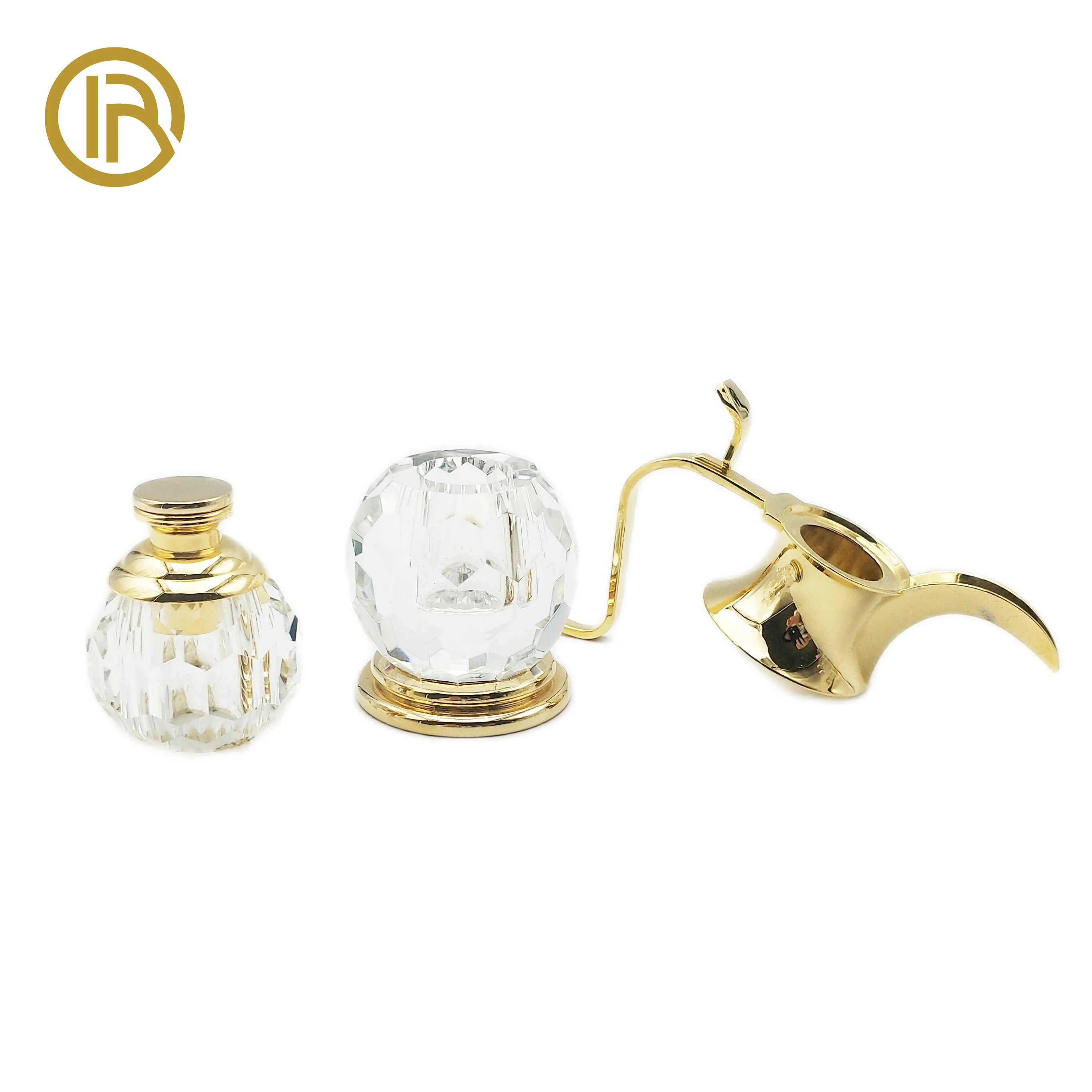 Metal hollow perfume Gaia cosmetic cap electroplated bottle cap Zinc alloy high-grade perfume cap