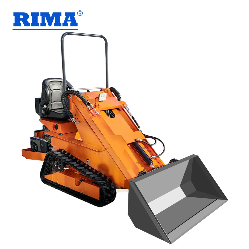 RIMA 500 кг бензиновый мини-строительный погрузчик колесный Гусеничный мини-погрузчик с гусеничным ходом