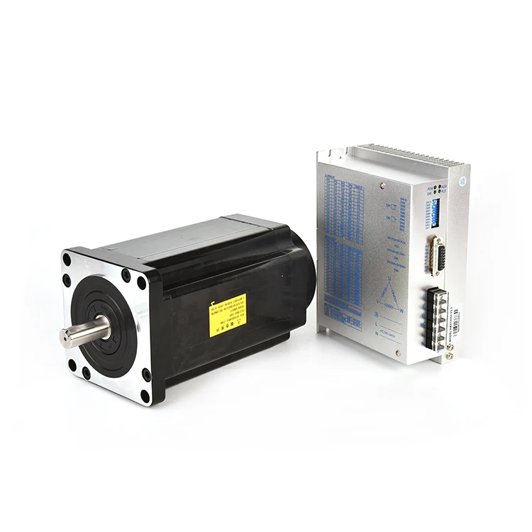 30Nm   High Torque stepper motor 220V  3-phase  nema 52 130mm  6.8A  cnc motor 110BYG350-230 With drive  kit