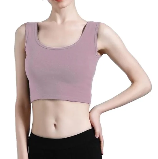 fit bra bodybuilder woman shirt  with bra tank top